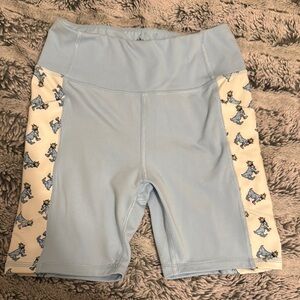 Kids Light Blue Shorts with Dog Print
